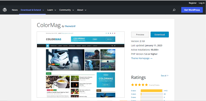 Colormag Theme
