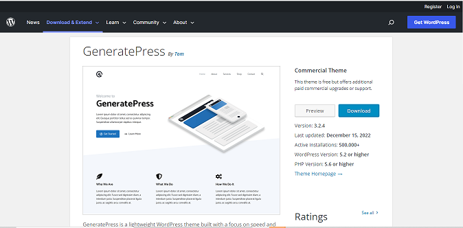 GeneratPress Theme