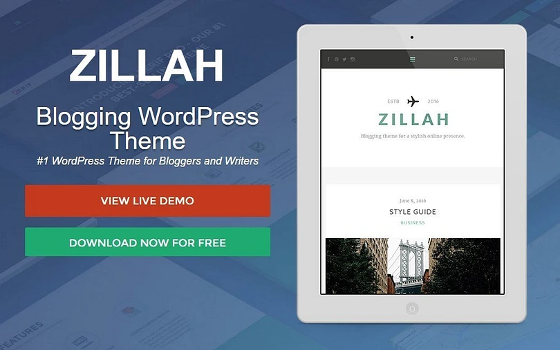 Zillah-landing-page