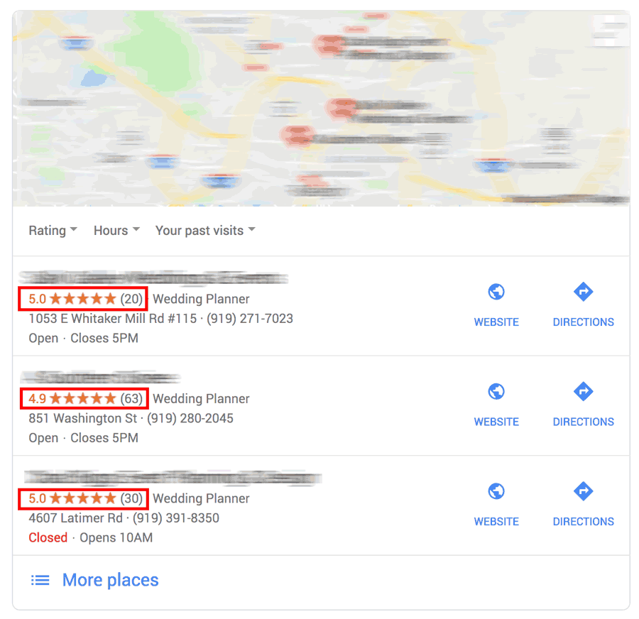 Google-map-results-for-wedding-planners