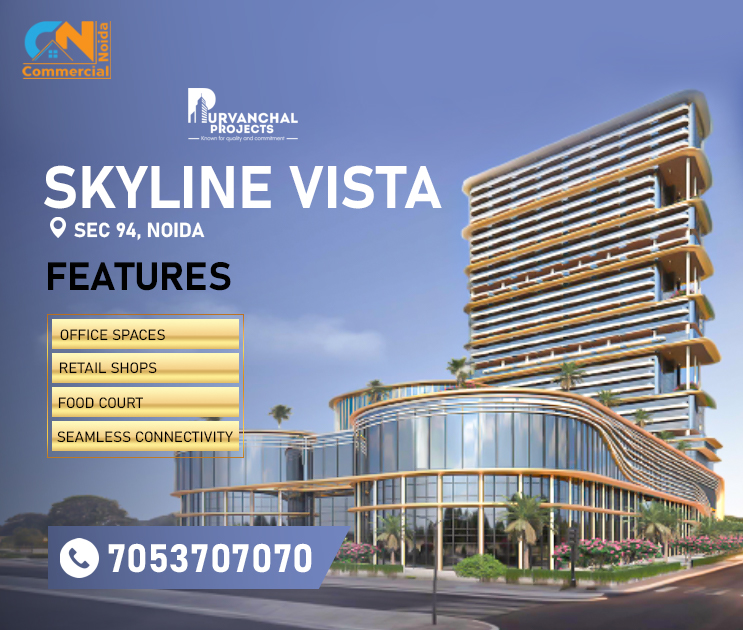 Located in Noida Sector 94, Purvanchal Skyline Vista is in a great spot for both business and residential needs.