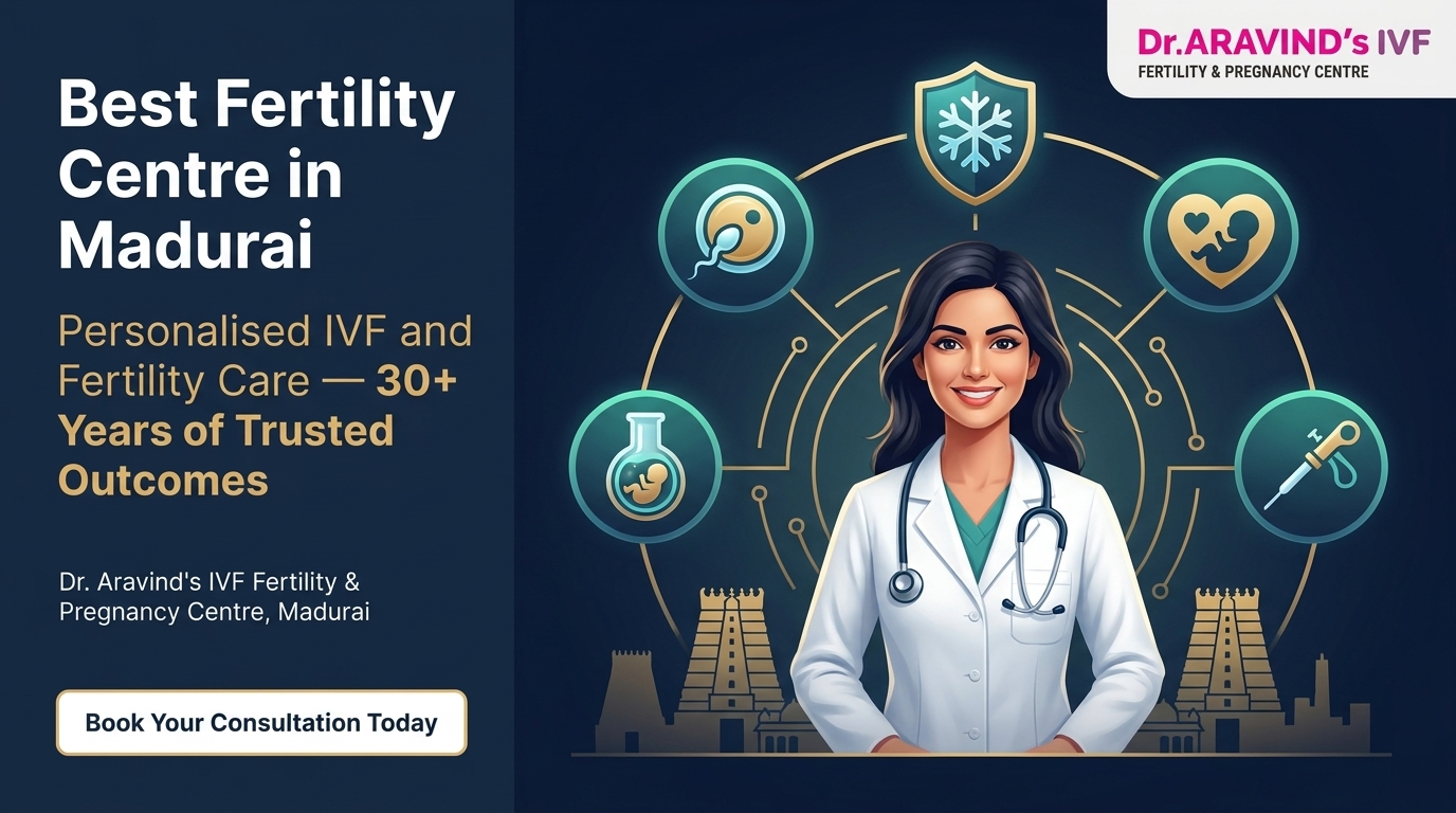 Best fertility centre in Madurai Dr. Aravind's IVF Fertility and Pregnancy Centre advanced fertility care and specialist team